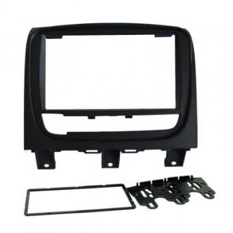 Moldura FIAMON 7 Pol - Fiat Strada/Palio/Siena 2013/2019 - Preto