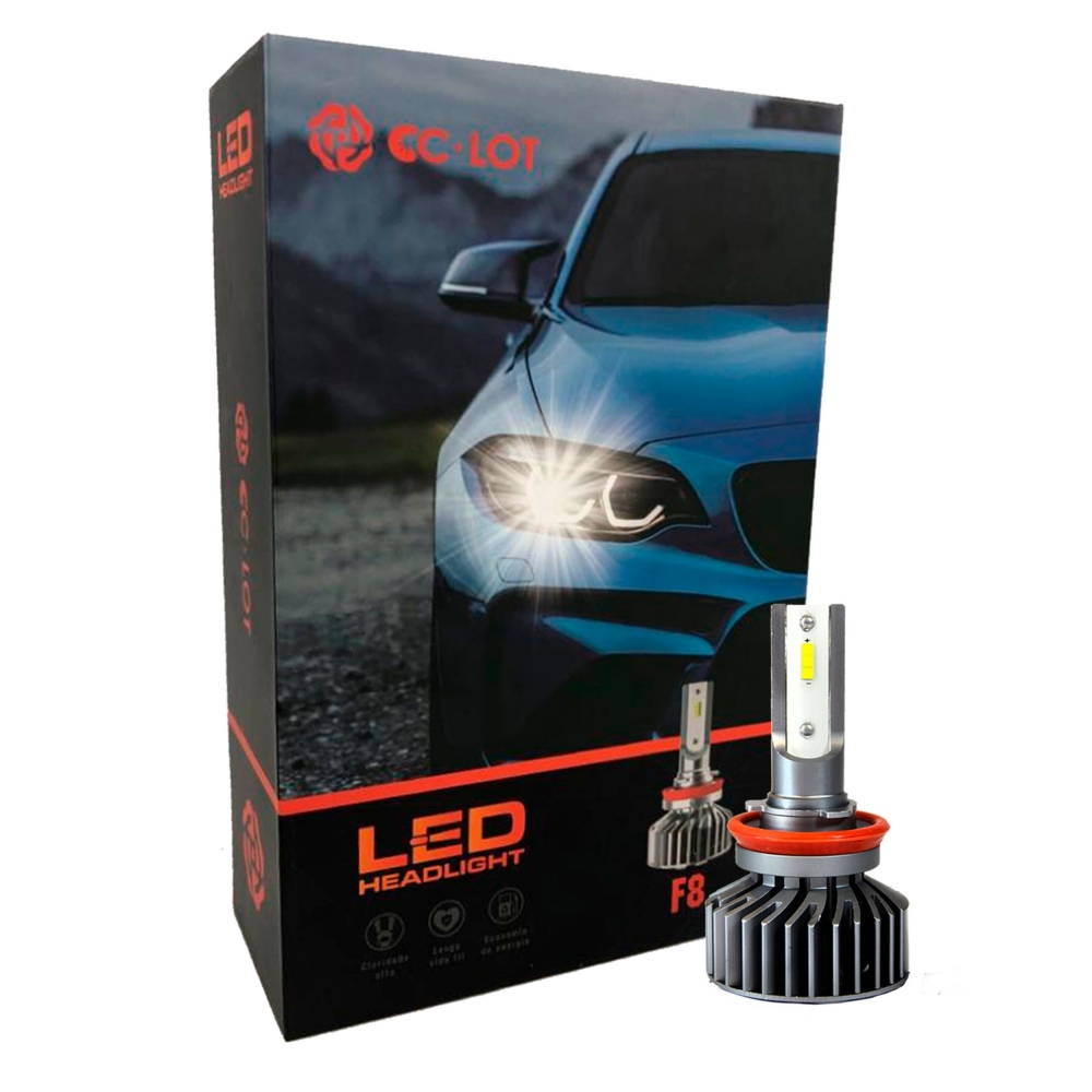 HEADLIGHT LED CC-LOT H11 6500K 30W 6800LM R8 - YXF-LC3-H11