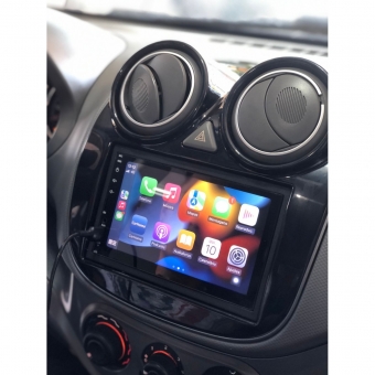 Moldura FIAMON 7 Pol - Fiat Palio 2012/2017 e Grand Siena 2021 - Black Piano