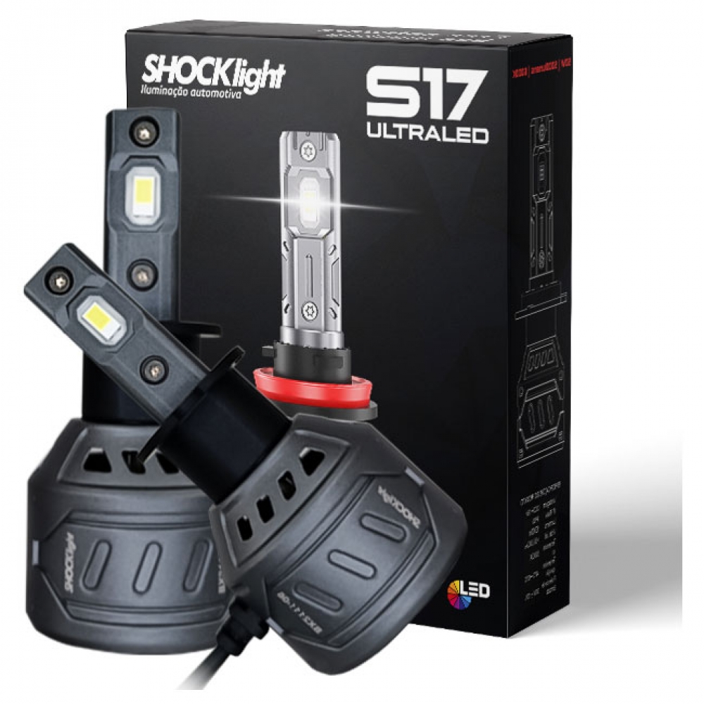 HEADLIGHT S17 NANO H3 6000K 12V 55W 5000LM - SLL-170003