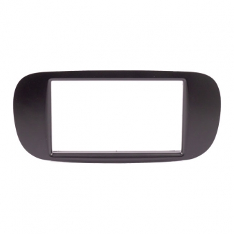Moldura EXPEX 2Din - Fiat 500 2007/2019 - Preto