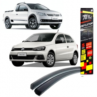 Calha de Chuva Defletor Gol/Saveiro G5/G6/G7/G8 - 2 Portas - TG POLI