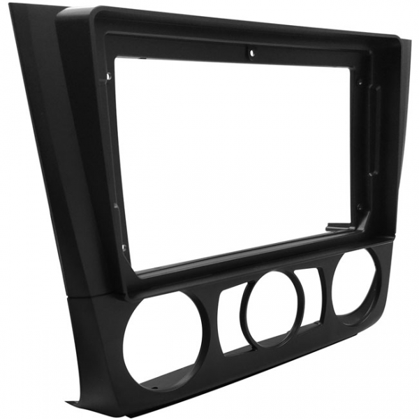 Moldura EXPEX 9 Pol - BMW Série 1 2007/2011 - Ar Manual - Preto - EPX9BM004