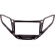 Moldura EXPEX 2Din - HB20 2012/2019 - Cinza - EPX 108