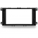 Moldura EXPEX 2Din - Focus 2009/2013 - Preto - EPX123