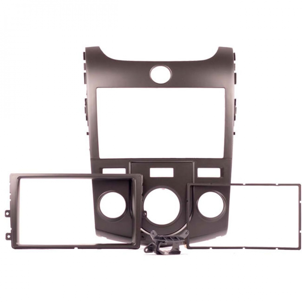 Moldura EXPEX 2Din - Cerato 2009/2012 Ar Analógico - Preto - EPX037