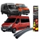 Calha de Chuva Defletor Master/Sprinter/Iveco - 2 Portas - TG POLI