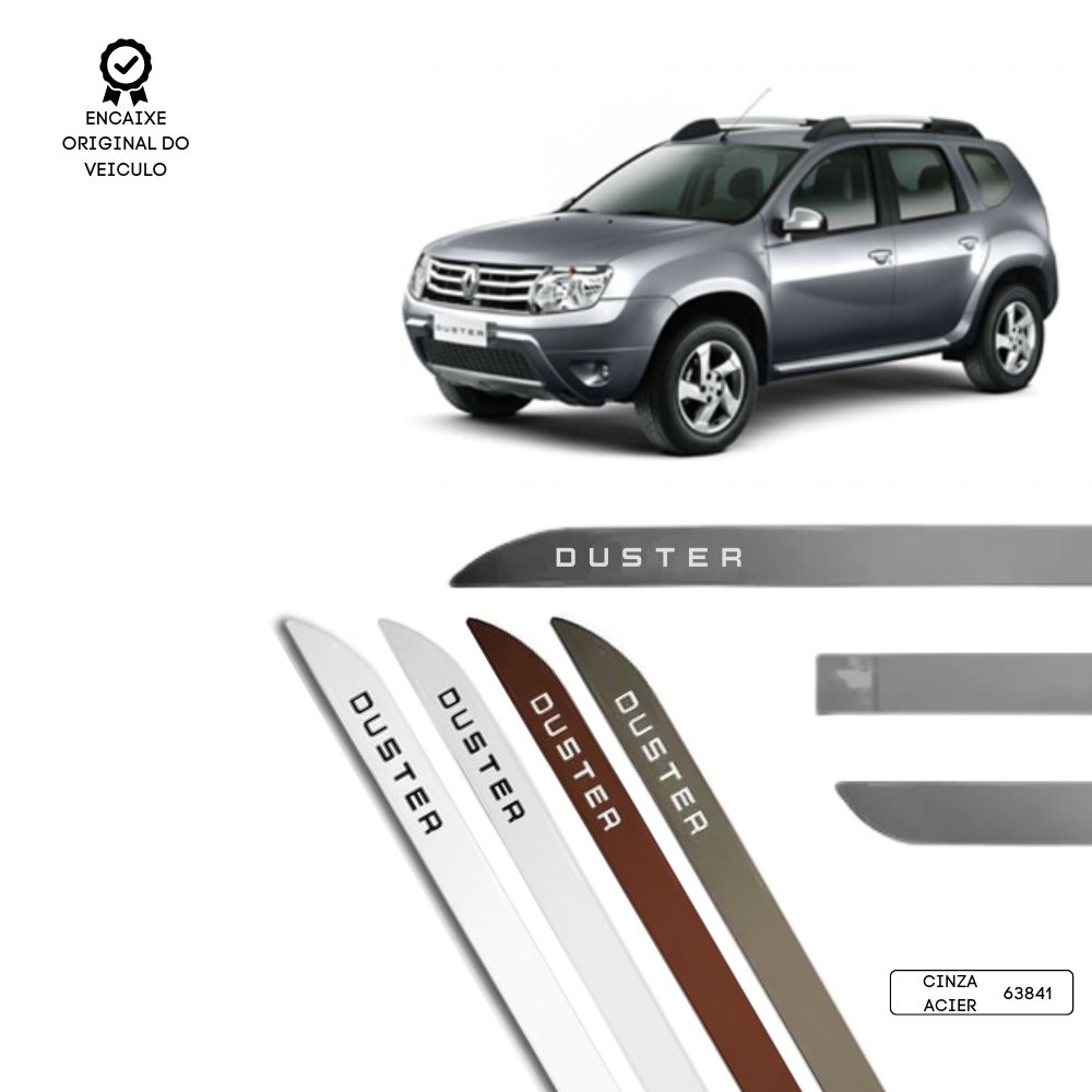 Friso Lateral Facão Duster TOP MIX - Cinza Acier