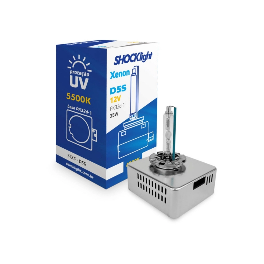 Lâmpada Xenon D5S 5500K 35W 12V - SLX5-D5S