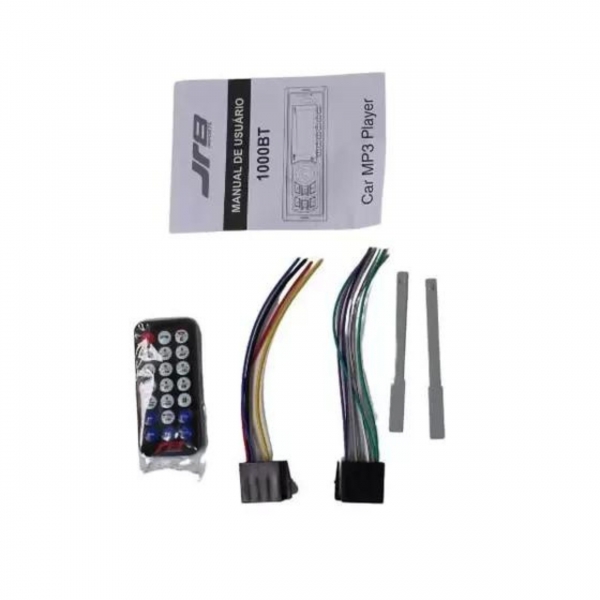 Rádio Automotivo MP3 R8 Bluetooth/USB/SD/AUX/FM/Controle remoto - 1000BT