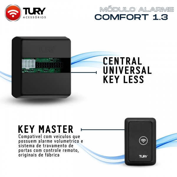 Modulo de Alarme Keyless TURY Universal - Comfort 1.3