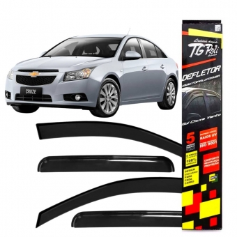 Calha de Chuva Inteiriça Cruze Sedan 2011/2016 4 Portas - TG POLI