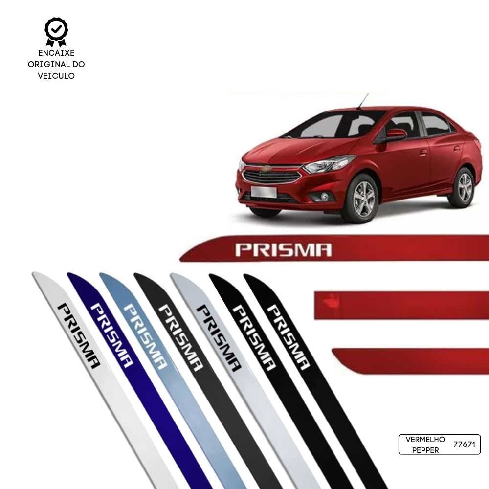 Friso Lateral Facão Prisma TOP MIX - Vermelho Pepper