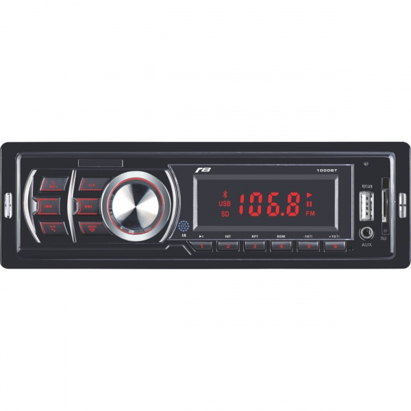 Rádio Automotivo MP3 R8 Bluetooth/USB/SD/AUX/FM/Controle remoto - 1000BT