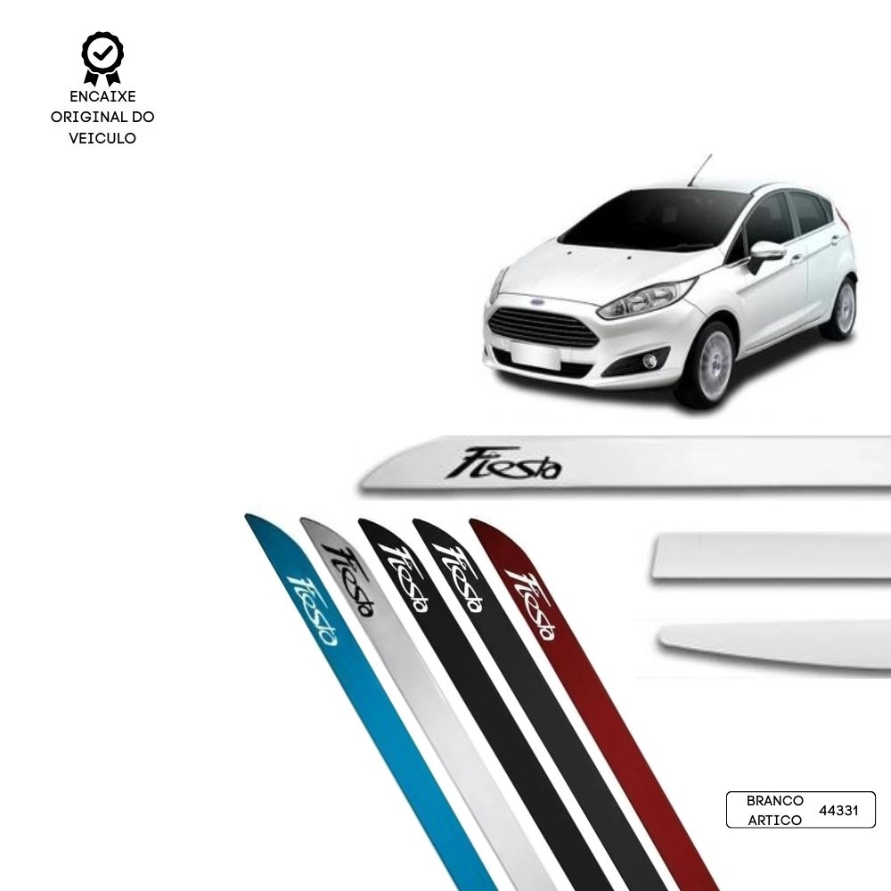 Friso Lateral Facão New Fiesta TOP MIX - Branco Artico