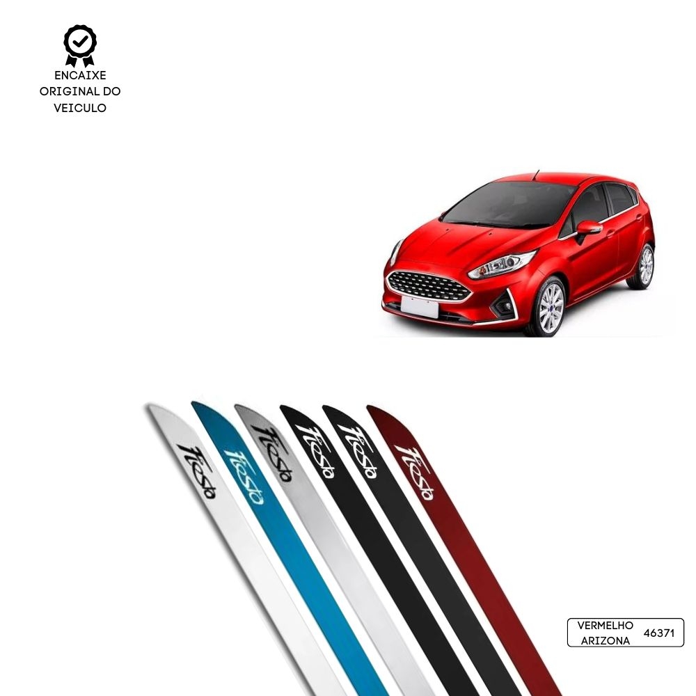 Friso Lateral Facão New Fiesta TOP MIX - Vermelho Arizona