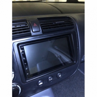 Moldura FIAMON 7 Pol - Honda Civic 2001/2006 - Preto