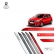 Friso Lateral Facão Sandero TOP MIX - Vermelho Vivo