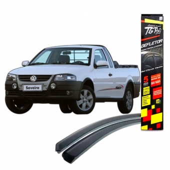 Calha de Chuva Defletor Saveiro G2/G3/G4 1998/2011 - 2 Portas - TG POLI