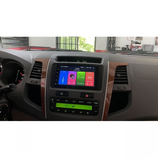 Moldura FIAMON 7 Pol - Toyota Etios/Corolla/Prado/Hilux - Preto - 2411