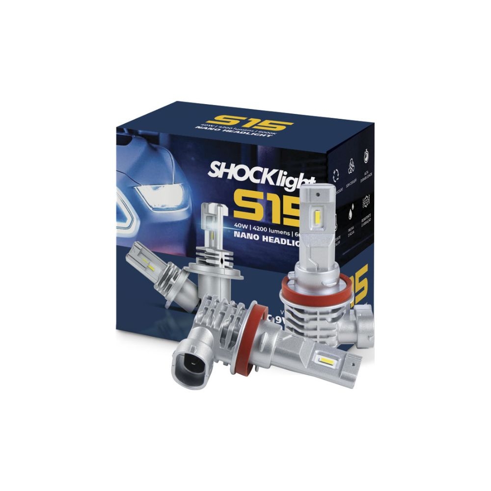 HEADLIGHT S15 NANO H-8/H-16-2 6000K 12V 40W 4200LM - SSL-150008