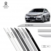 Friso Lateral Facão New Civic TOP MIX - Prata Global