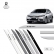 Friso Lateral Facão New Civic TOP MIX - Prata Global