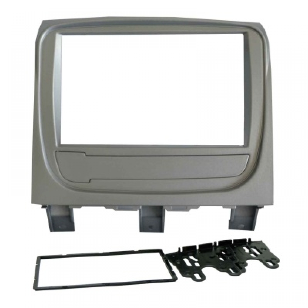 Moldura FIAMON 7 Pol - Fiat Palio Way 2014/2018 - Prata - 2963