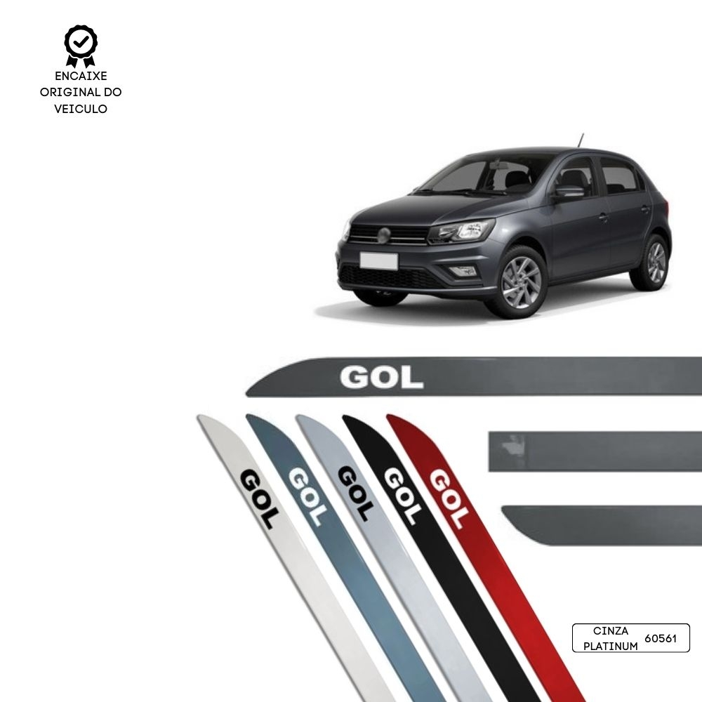 Friso Lateral Facão Gol G5/G6 TOP MIX - Cinza Platinum