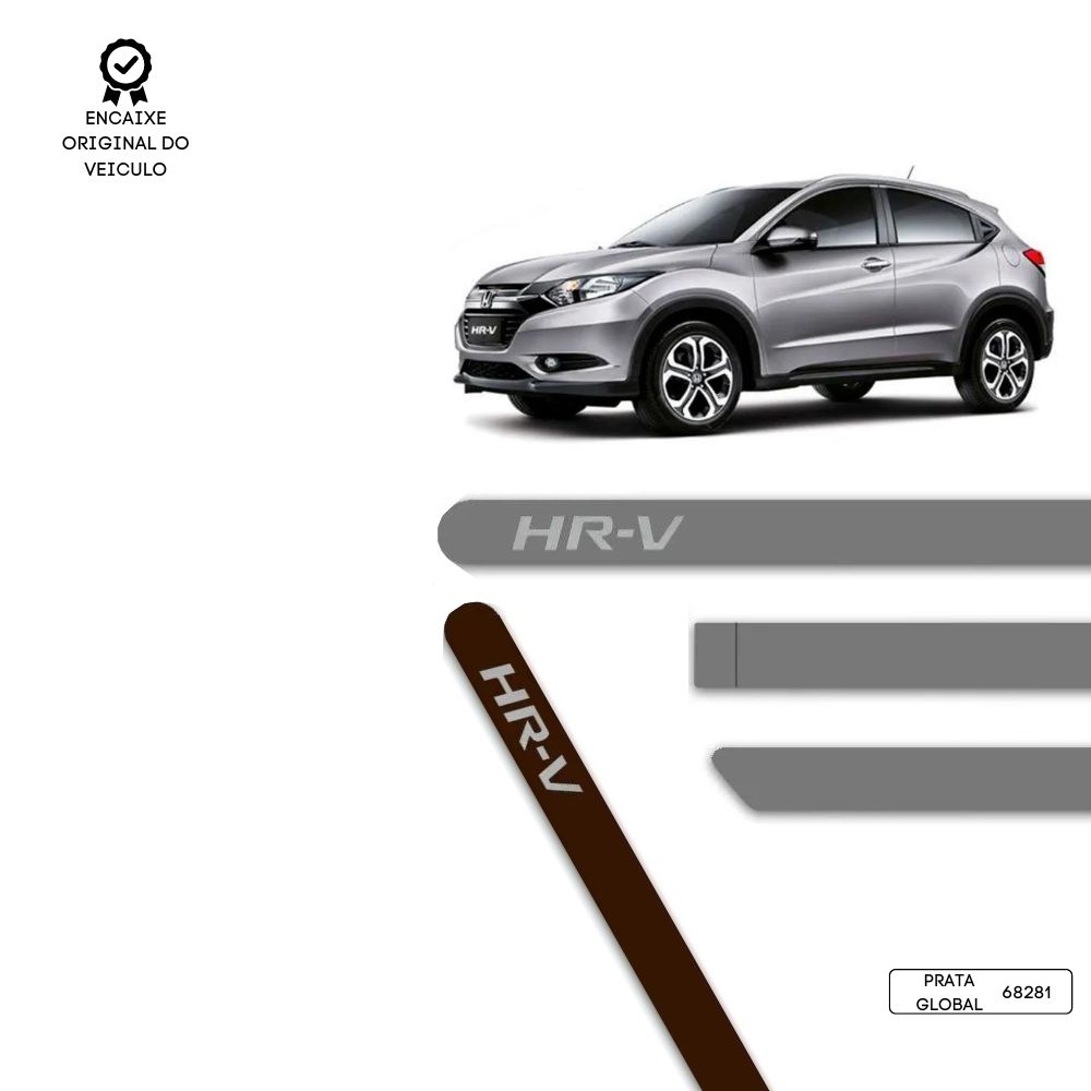 Friso Lateral Redondo HR-V TOP MIX - Prata Global