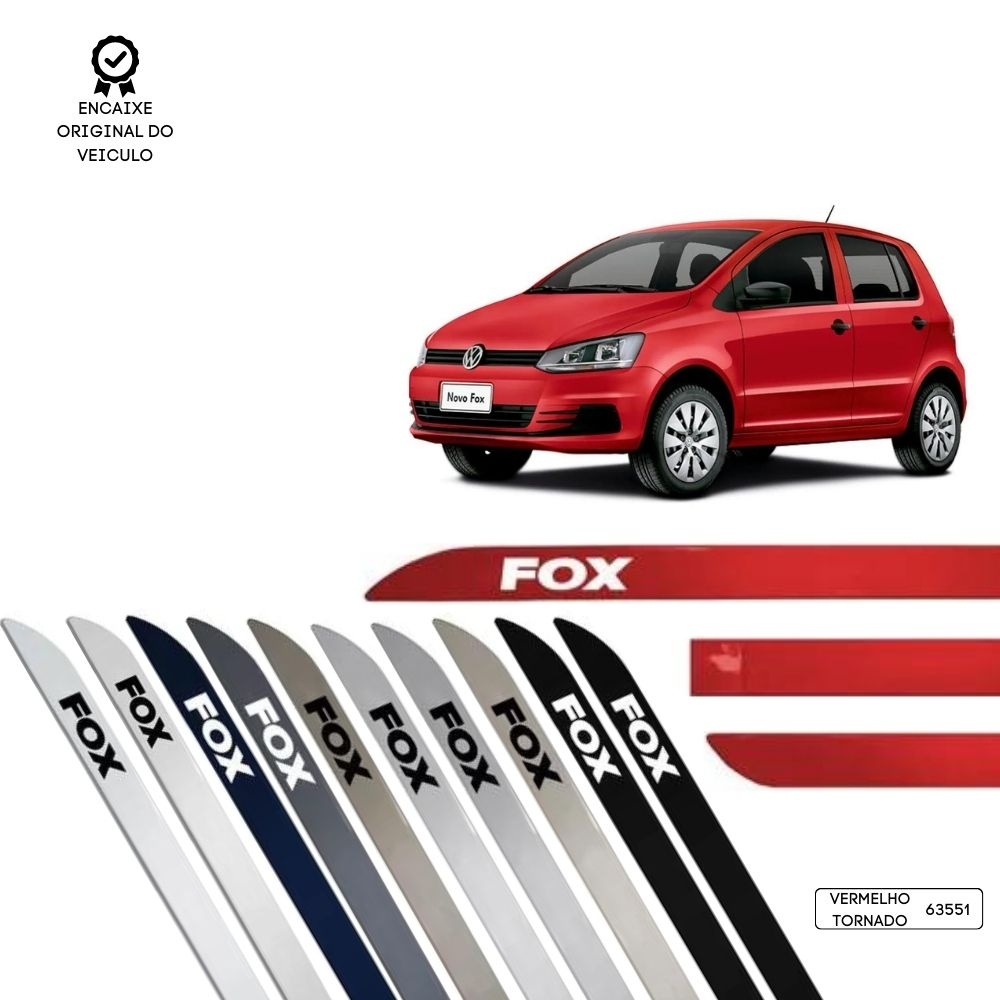 Friso Lateral Facão Fox TOP MIX - Vermelho Tornado