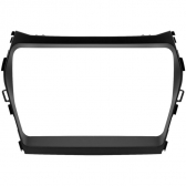 Moldura EXPEX 9 Pol - Hyundai Santa Fé 2014/2017 - Preto c/ Acabamento Prata - EPX9HY001