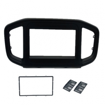 Moldura FIAMON 7 Pol - Fiat Strada 2021/2022 Fiat Fiorino/Peugeot Partner 2022- Preto Fosco