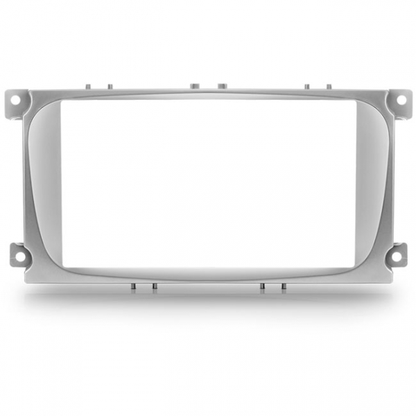 Moldura EXPEX 2Din - Focus 2009/2013 - Prata - EPX124