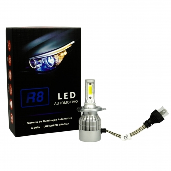 HEADLIGHT LED R8 H4 6500K 36W 3800LM