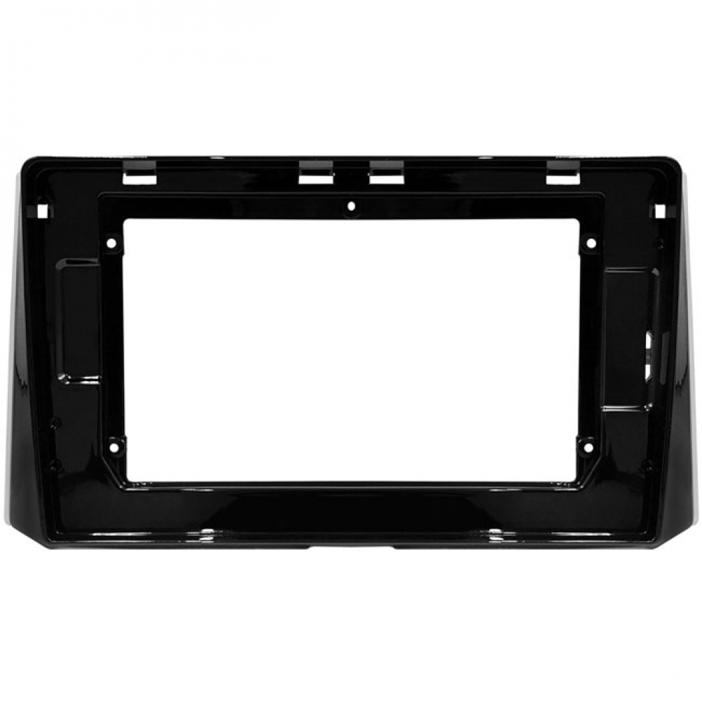 Moldura EXPEX 10 Pol - Toyota Corolla Cross 2020 - Black Piano c/ Acabamento Prata - EPX10TO007