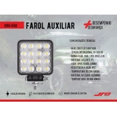 Mini Farol Auxiliar 16 LEDS Universal R8 48W - 16LED-48W-MINI