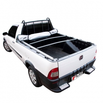 Capota Strada Cabine Simples 1998/2013 s/Estepe c/Grade c/Gancho - Flash Force - FLASH COVER