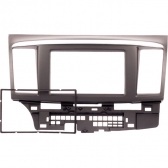 Moldura EXPEX 2Din - Lancer 2008/2017 - Preto c/ Acabamento Prata - EPX326