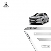 Friso Lateral Facão 208 TOP MIX - Cinza Aluminium