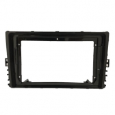 Moldura FIAMON 9 Pol - VW Polo e Virtus 2018/T-Cross 2019/Nivus 2020 - Preto Fosco - 4278