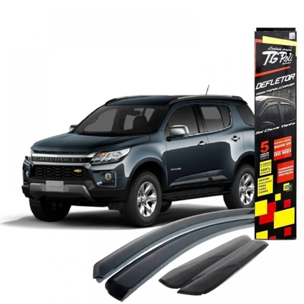 Calha de Chuva defletor Chevrolet Trail Blazer 2015/2022 - 4 Portas - TG POLI