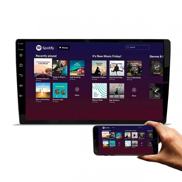 Central Multimídia 9 Pol H-Tech Android c/ Espelhamento BT/USB/GPS - HT ...