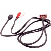 Cabo Auxiliar Adaptador USB/RCA para Hyundai - EXCHY-062-USB