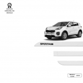 Friso Lateral Facão Sportage TOP MIX - Preto Vesuvio