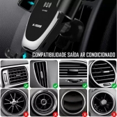 Suporte de Celular para Saida de Ar com Carregador por Indução H-Tech - HT-SC001