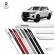 Friso Lateral Facão Hilux Cabine Dupla TOP MIX - Branco Pérola