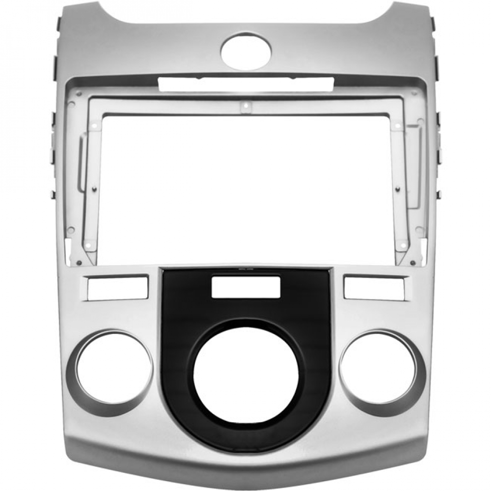 Moldura EXPEX 9 Pol - Kia Cerato 2009/2012 - Prata c/ Acabamento Preto - EPX9KI002