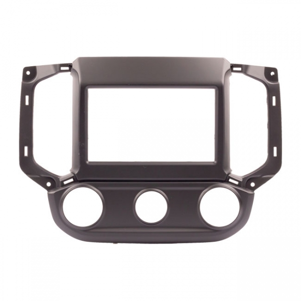 Moldura EXPEX 2Din - Chevrolet S-10 2017/2021 - Ar Analógico - Grafite Escuro - EPX471