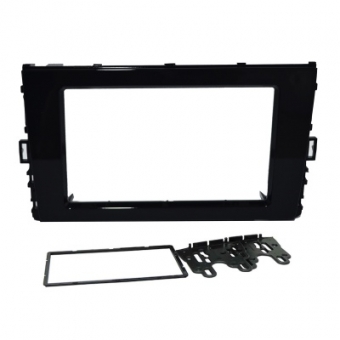 Moldura FIAMON 7 Pol - Volkswagen Polo e Virtus 2018/T-Cross 2019/Nivus 2020 - Black Piano